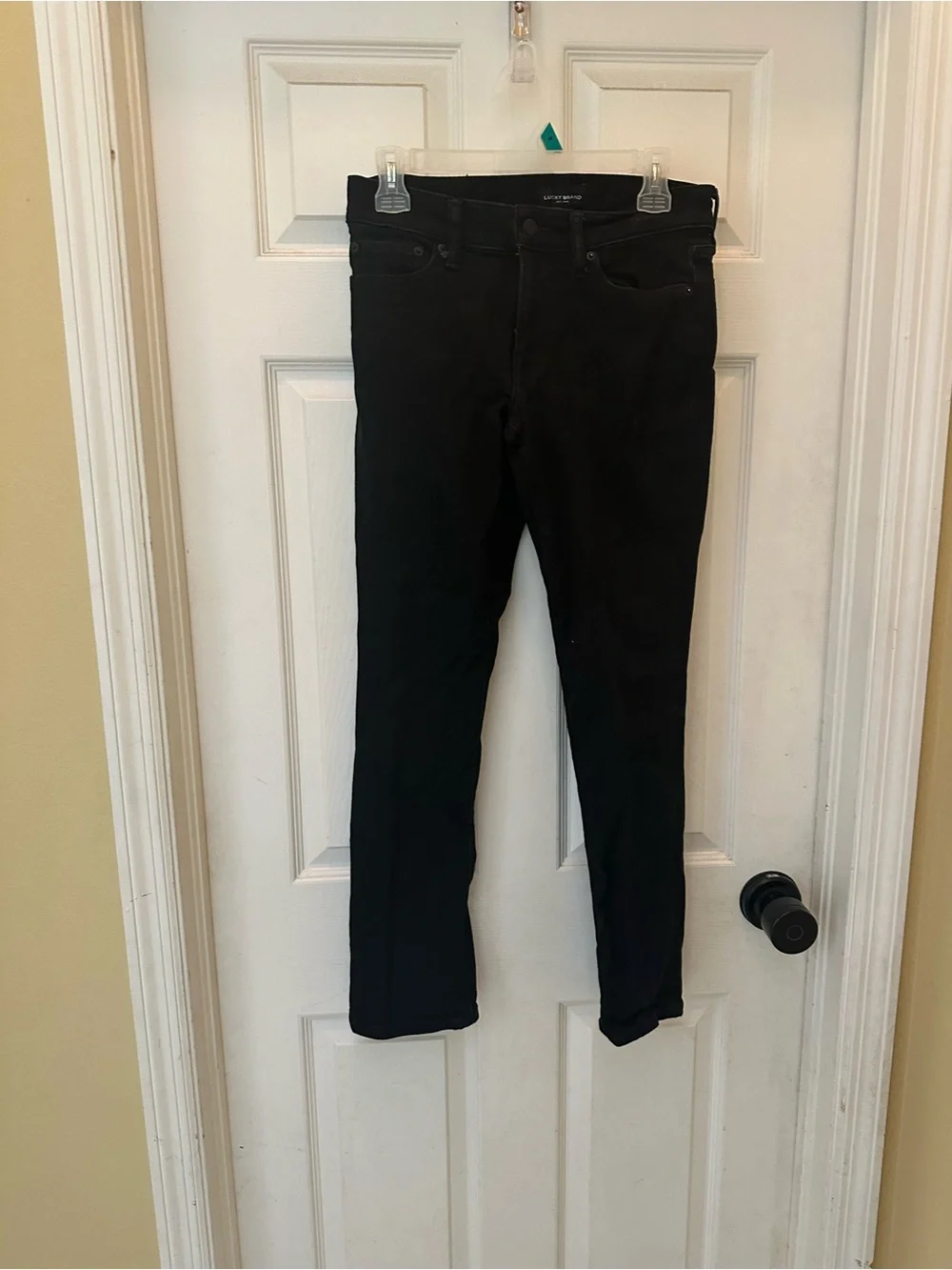 Black straight jeans